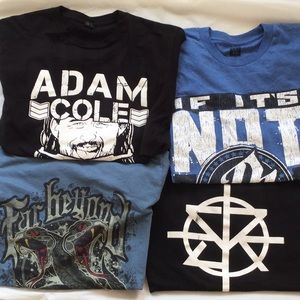 WWE set of 4 wrestling t shirts